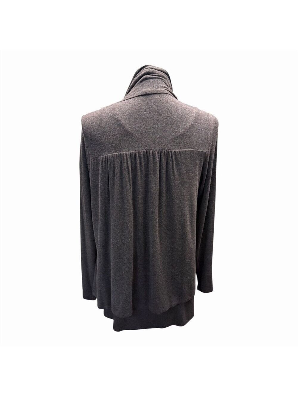 Eileen Fisher 2-Piece Knit Set Womens M Heather Brown Cardigan & Cami - Picture 5 of 16